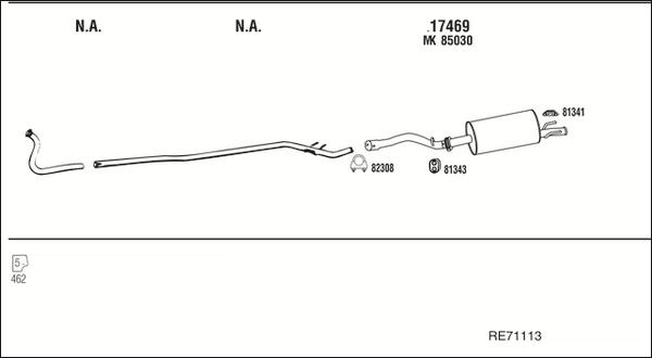 Fonos RE71113 - Система випуску ОГ autocars.com.ua