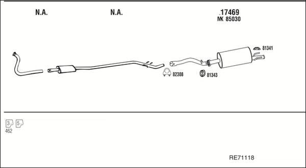 Fonos RE71118 - Система випуску ОГ autocars.com.ua