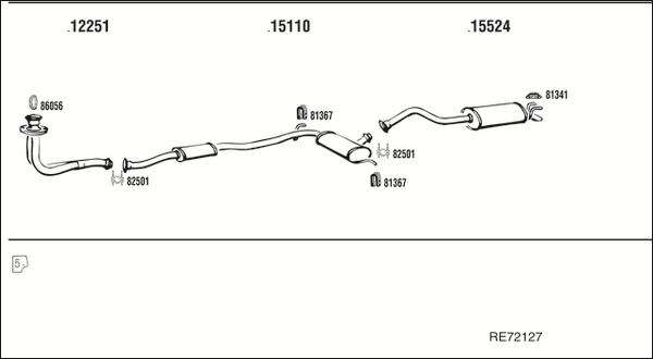 Fonos RE72127 - Система випуску ОГ autocars.com.ua