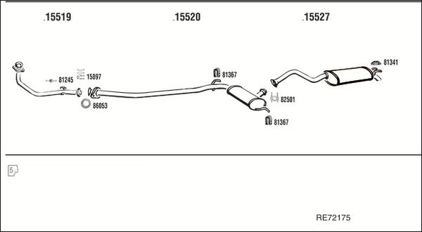Fonos RE72175 - Система випуску ОГ autocars.com.ua