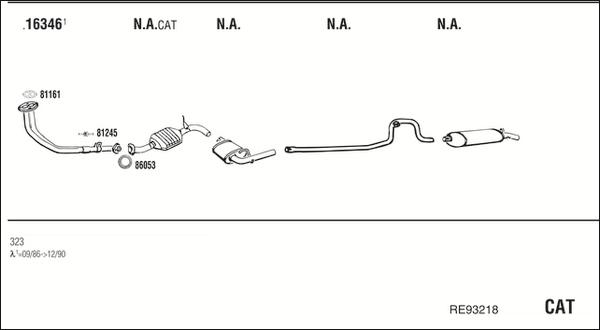 Fonos RE93218 - Система випуску ОГ autocars.com.ua