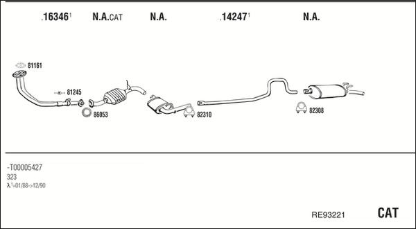 Fonos RE93221 - Система випуску ОГ autocars.com.ua