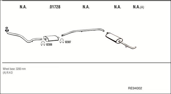 Fonos RE94002 - Система випуску ОГ autocars.com.ua