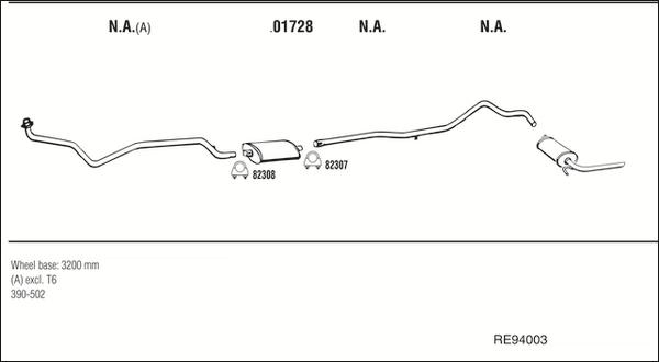 Fonos RE94003 - Система випуску ОГ autocars.com.ua