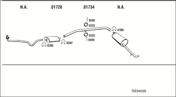 Fonos RE94026 - Система випуску ОГ autocars.com.ua
