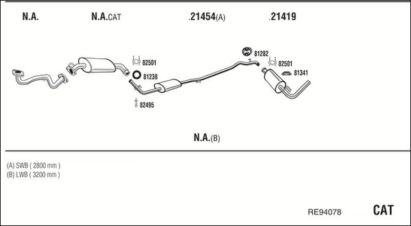 Fonos RE94078 - Система випуску ОГ autocars.com.ua