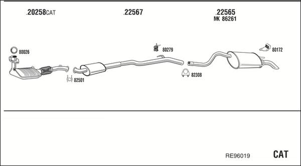 Fonos RE96019 - Система випуску ОГ autocars.com.ua
