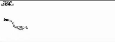 Fonos REH13744 - Система випуску ОГ autocars.com.ua