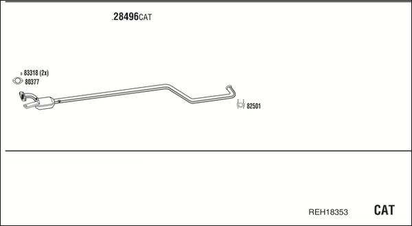 Fonos REH18353 - Система випуску ОГ autocars.com.ua