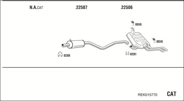 Fonos REK015770 - Система випуску ОГ autocars.com.ua