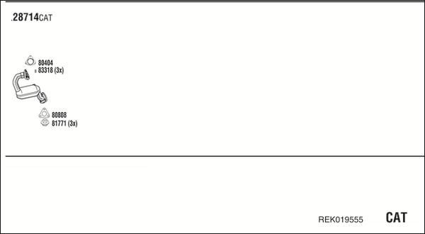 Fonos REK019555 - Система випуску ОГ autocars.com.ua