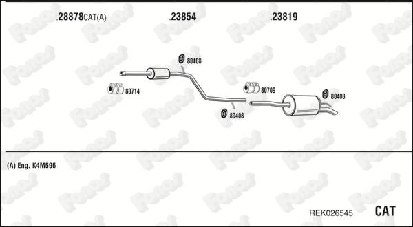 Fonos REK026545 - Система випуску ОГ autocars.com.ua
