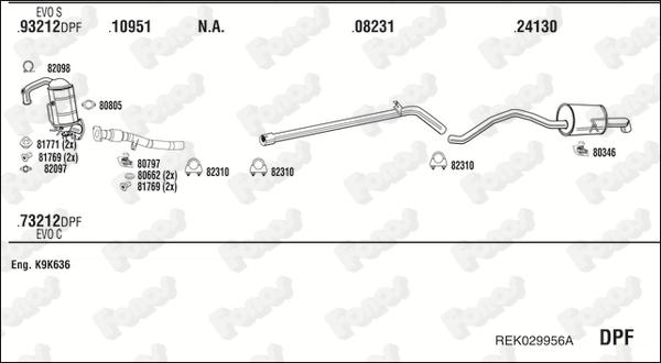 Fonos REK029956A - Система випуску ОГ autocars.com.ua