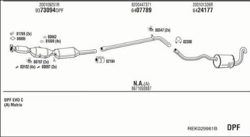 Fonos REK029961B - Система випуску ОГ autocars.com.ua