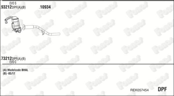 Fonos REK057454 - Система випуску ОГ autocars.com.ua