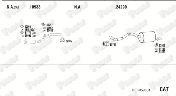 Fonos REK059001 - Система випуску ОГ autocars.com.ua