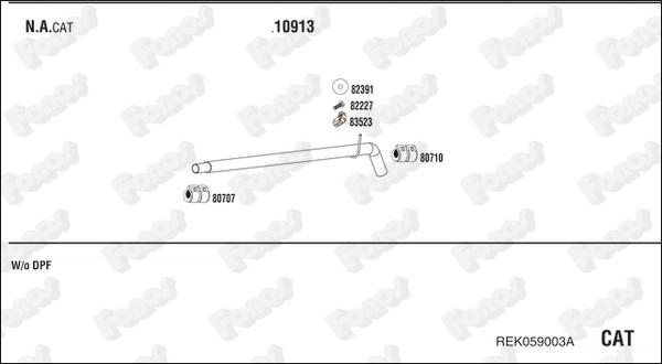 Fonos REK059003A - Система випуску ОГ autocars.com.ua