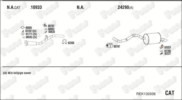 Fonos REK132938 - Система випуску ОГ autocars.com.ua