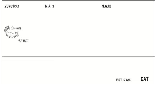 Fonos RET17125 - Система випуску ОГ autocars.com.ua