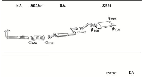 Fonos RV20001 - Система випуску ОГ autocars.com.ua