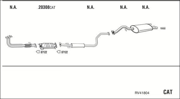 Fonos RV41804 - Система випуску ОГ autocars.com.ua