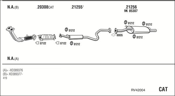 Fonos RV42004 - Система випуску ОГ autocars.com.ua