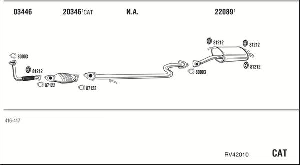 Fonos RV42010 - Система випуску ОГ autocars.com.ua