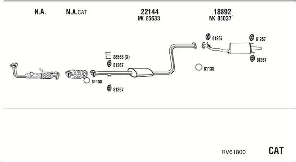 Fonos RV61800 - Система випуску ОГ autocars.com.ua