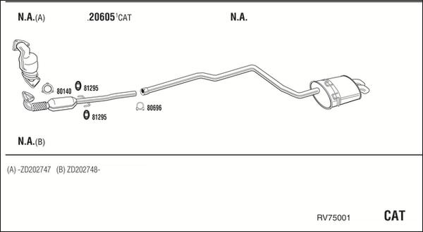 Fonos RV75001 - Система випуску ОГ autocars.com.ua