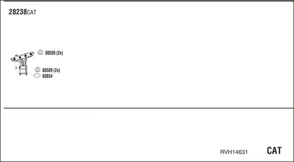 Fonos RVH14631 - Система випуску ОГ autocars.com.ua