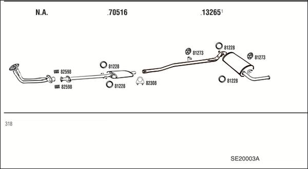 Fonos SE20003A - Система випуску ОГ autocars.com.ua