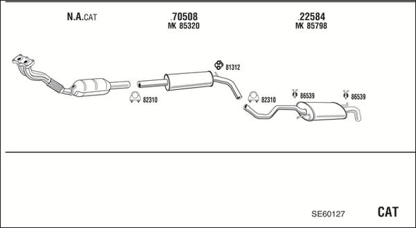 Fonos SE60127 - Система випуску ОГ autocars.com.ua