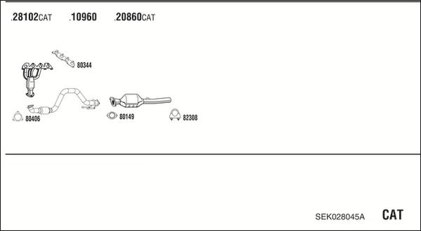 Fonos SEK028045A - Система випуску ОГ autocars.com.ua