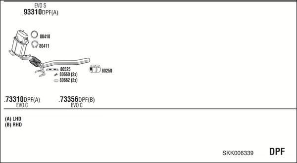 Fonos SKK006339 - Система випуску ОГ autocars.com.ua