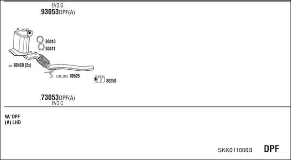 Fonos SKK011006B - Система випуску ОГ autocars.com.ua
