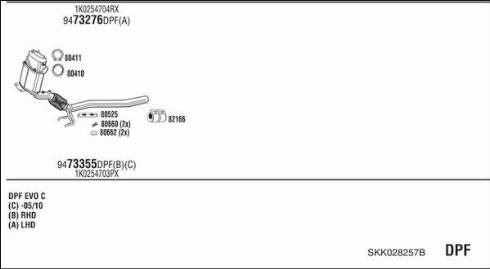 Fonos SKK028257B - Система випуску ОГ autocars.com.ua