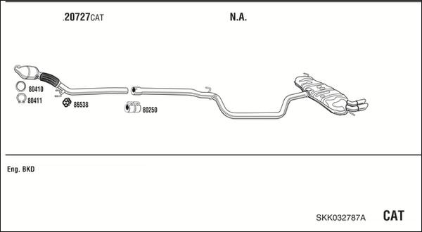 Fonos SKK032787A - Система випуску ОГ autocars.com.ua