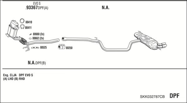 Fonos SKK032787CB - Система випуску ОГ autocars.com.ua