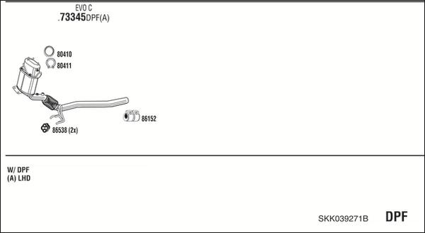 Fonos SKK039271B - Система випуску ОГ autocars.com.ua