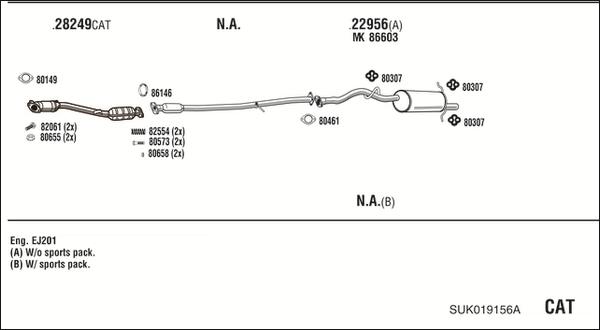 Fonos SUK019156A - Система випуску ОГ autocars.com.ua