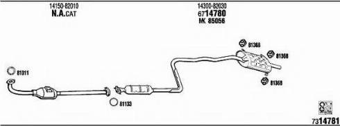 Fonos SZ50009 - Система випуску ОГ autocars.com.ua