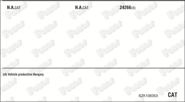 Fonos SZK108353 - Система випуску ОГ autocars.com.ua