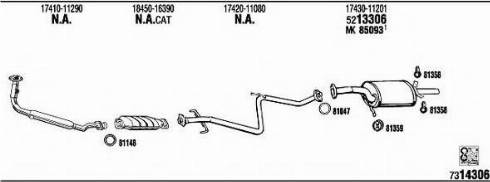 Fonos TO50868 - Система випуску ОГ autocars.com.ua