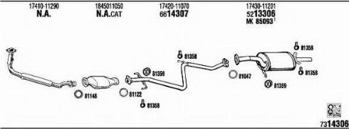 Fonos TO50869 - Система випуску ОГ autocars.com.ua