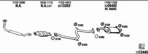 Fonos TO50878 - Система випуску ОГ autocars.com.ua