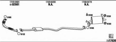 Fonos TO51139 - Система випуску ОГ autocars.com.ua
