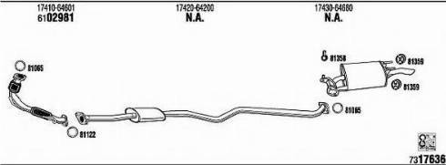 Fonos TO51141 - Система випуску ОГ autocars.com.ua