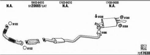 Fonos TO51142 - Система випуску ОГ autocars.com.ua