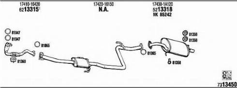 Fonos TO85861 - Система випуску ОГ autocars.com.ua