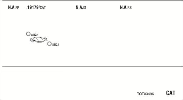 Fonos TOT03496 - Система випуску ОГ autocars.com.ua